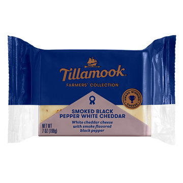 tillamook shop - farmers' collection smoked black pepper white cheddar cheese - 2022