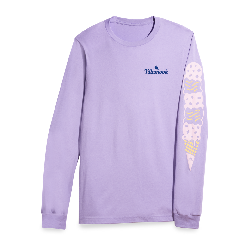 Lavender Long-Sleeve Ice Cream Shirt – Tillamook Shop