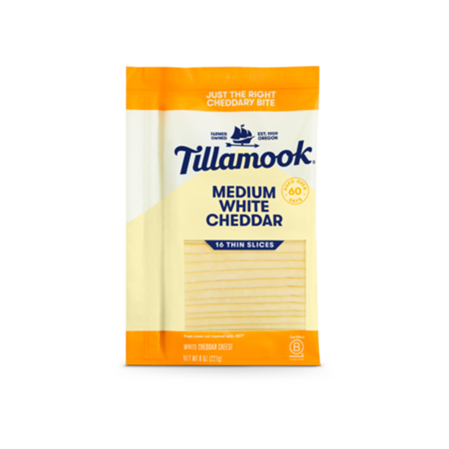 Thin Medium White Cheddar – Tillamook Shop